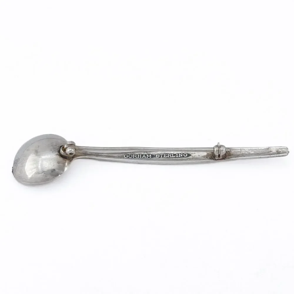Vintage Sterling Silver 925 Spoon Star Brooch